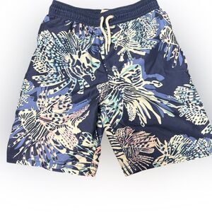 Carters boys size 7 blue coral swim trunks